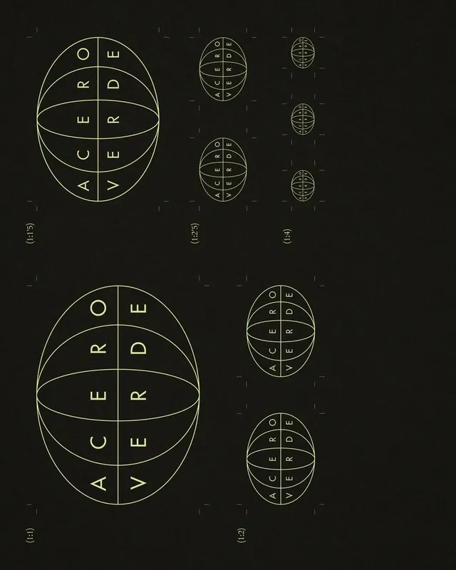 Anatomical brain diagram with grid system, technical, line-art, dark