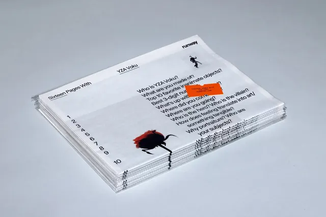 Translucent Interview Pages, minimal, editorial, light