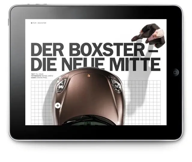 Porsche Boxster Editorial Layout