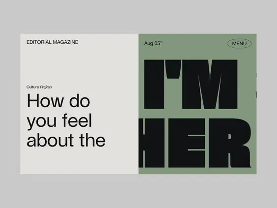 Minimal editorial editorial spread, minimal, editorial, dark