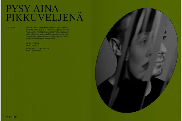 Editorial Layout with Portrait
