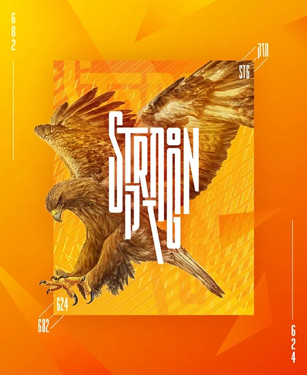 Eagle Graphic Poster