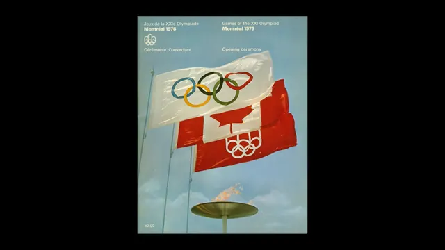 Montreal 1976 Olympics Opening Ceremony Program, editorial, photographic, cool