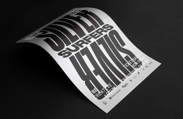 Creative Belgium Awards 2017 warped poster design, editorial, geometric, monochrome