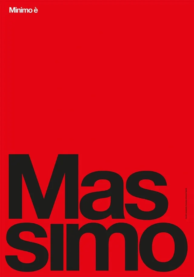 Minimo è Massimo Poster