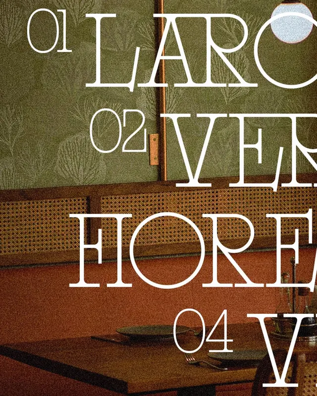 Retro minimal editorial spread, retro, minimal, earthy