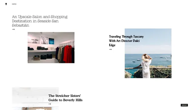 Curated lifestyle magazine article grid layout, editorial, minimal, light