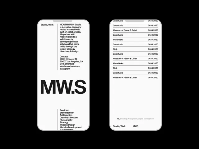 Minimal monochrome type specimen, minimal, monochrome, dark
