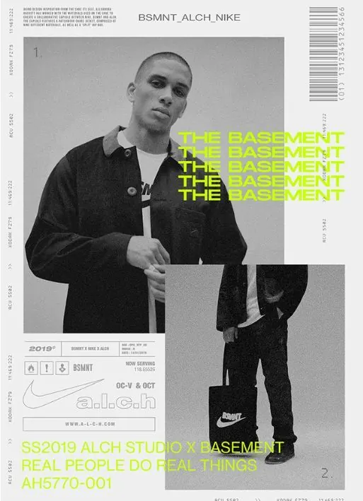 Print - NIKE x BSMNT x ALCH, editorial, photographic, monochrome