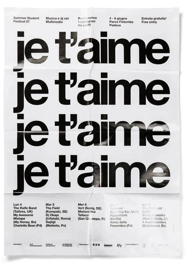 Summer Student Festival Poster