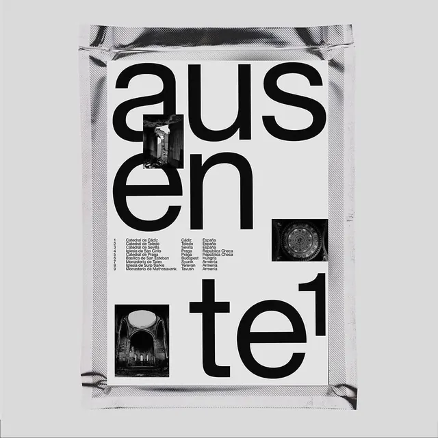 Architecture magazine spread, editorial, technical, dark