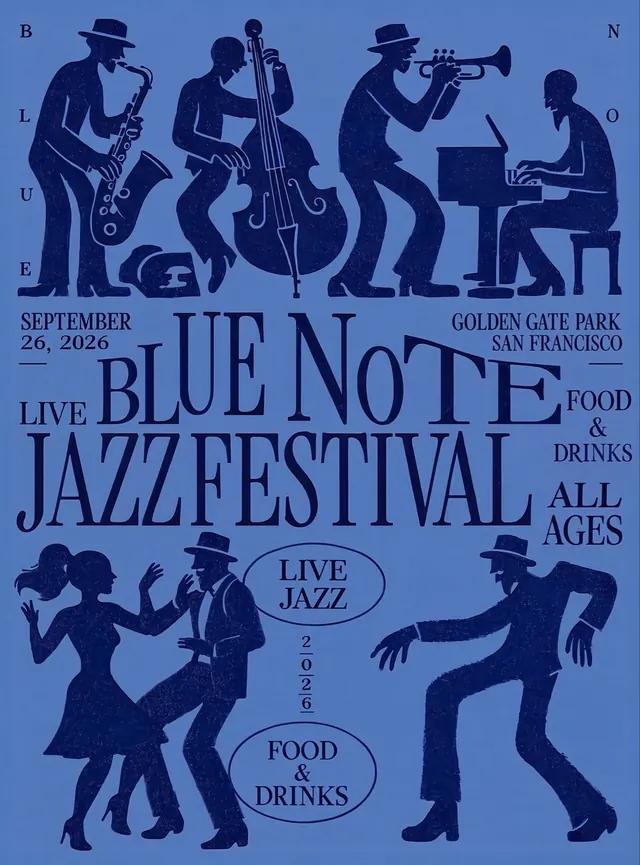 Blue Note Jazz Festival Posters, retro, monochrome