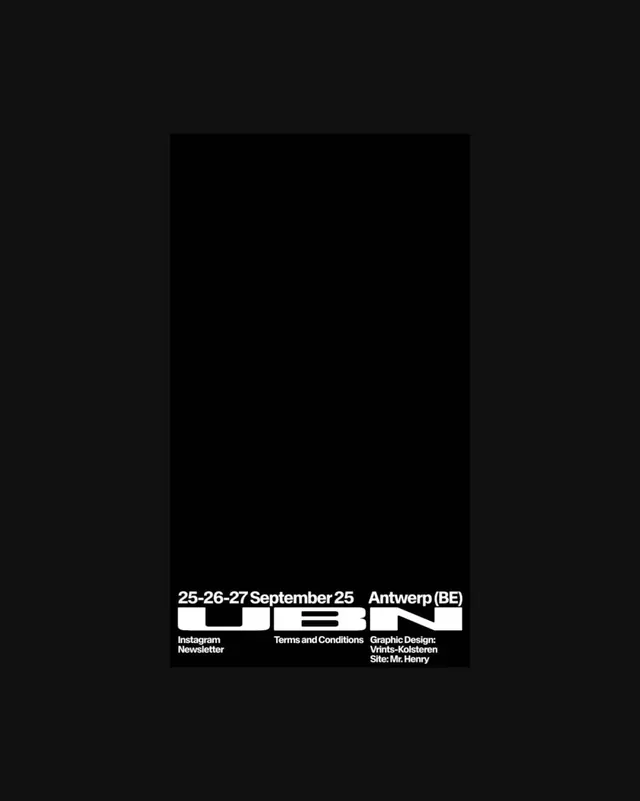 Black minimalist poster event graphic, minimal, technical, dark