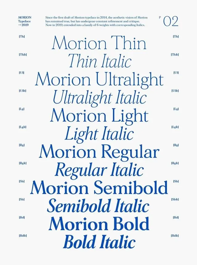 Minimal type specimen, minimal, light