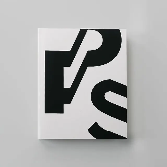 Editorial book cover with bold sans-serif typography, minimal, swiss, monochrome