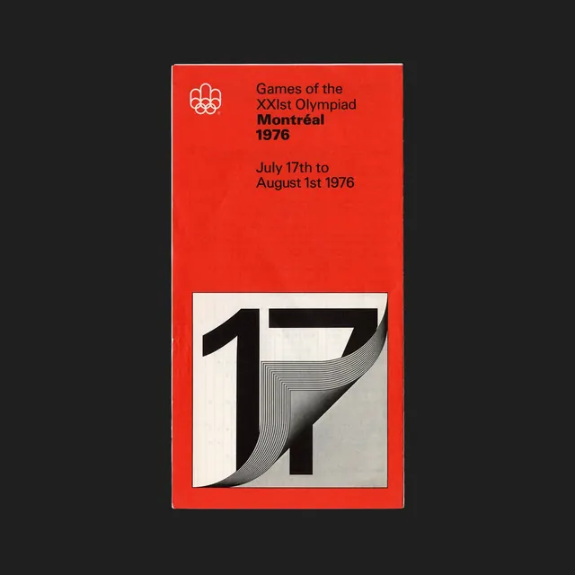 Montreal 1976 Olympics poster typography, swiss, minimal, vibrant