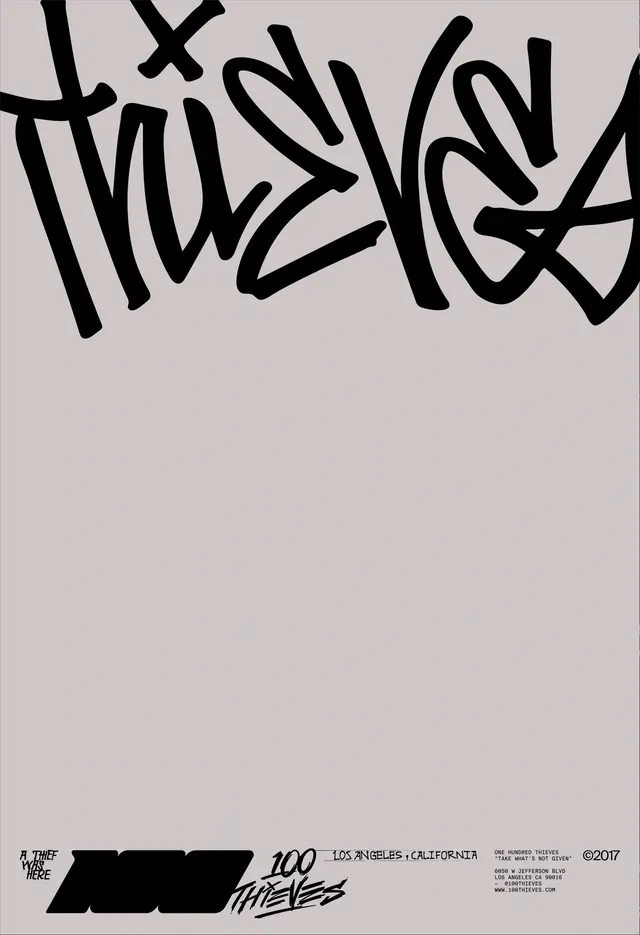 Gestural graffiti-style typography poster, editorial, playful, light