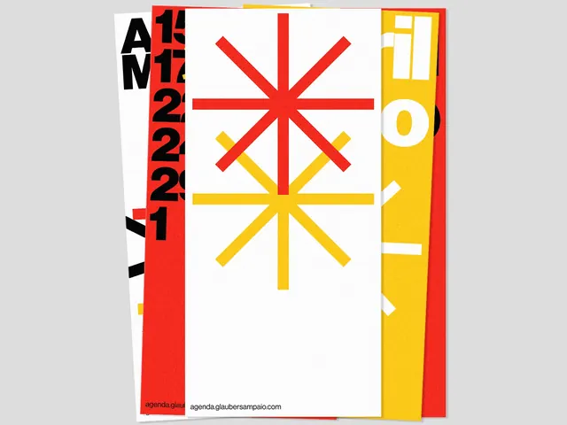 Agenda Glauber Sampaio poster geometric design, geometric, minimalist, light