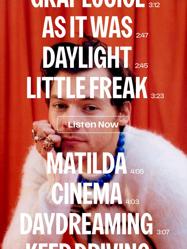 Deezer music playlist poster with bold typography, bold, playful, vibrant