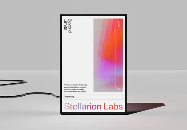 Minimal gradient-heavy editorial spread, minimal, gradient-heavy, light