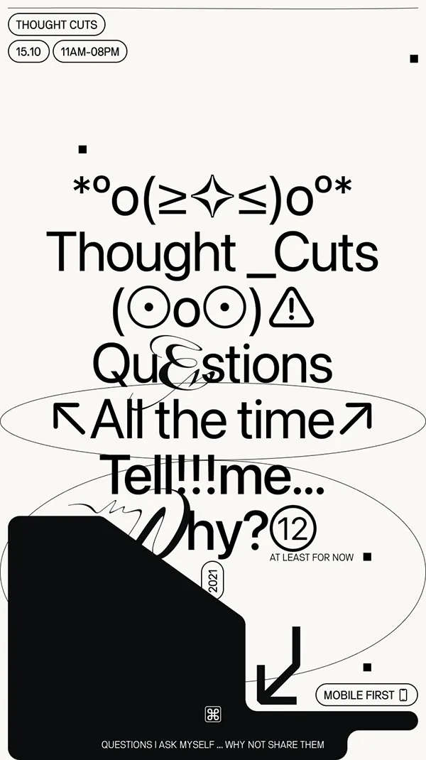 Abstract monochrome type specimen, abstract, monochrome, dark