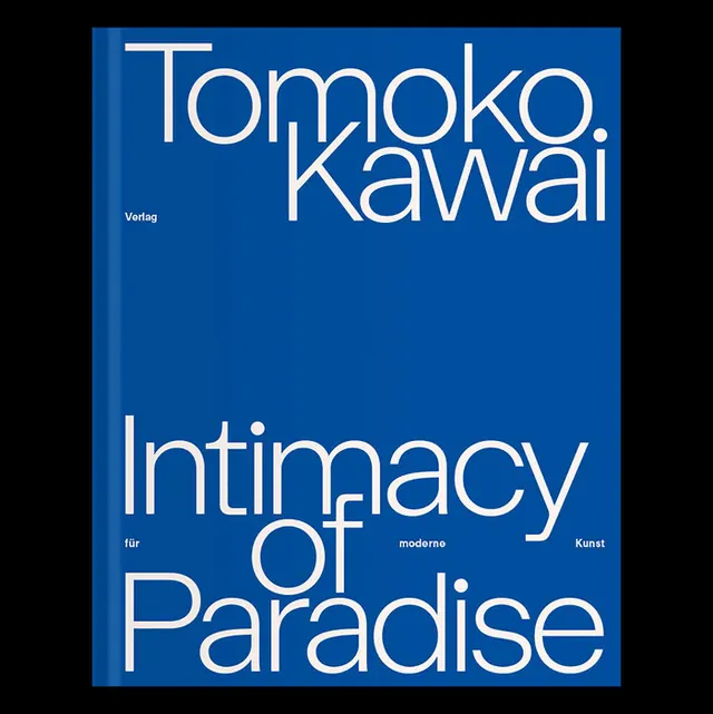 Tomoko Kawai Intimacy book cover, swiss, minimal, vibrant