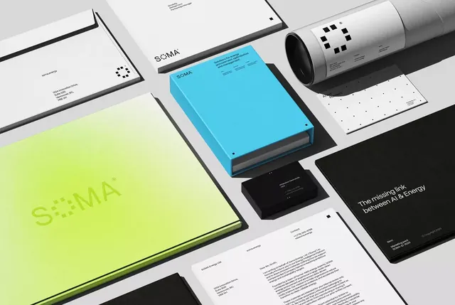Minimal corporate-clean editorial spread, minimal, corporate-clean, light