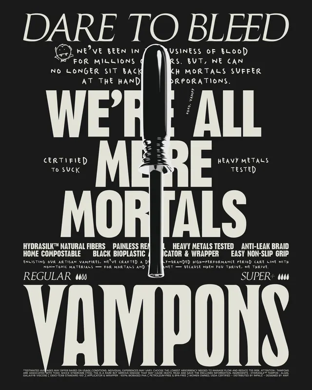 Vampons Editorial Poster