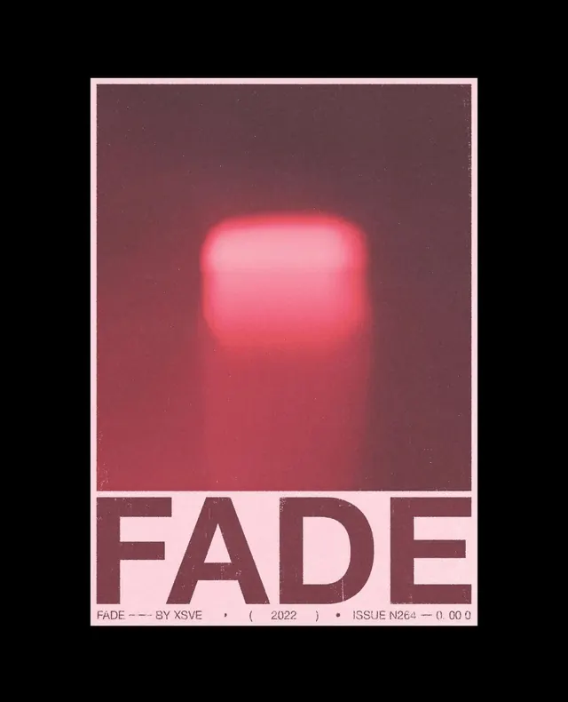FADE Typography and Graphic Design, minimal, brutalist, dark
