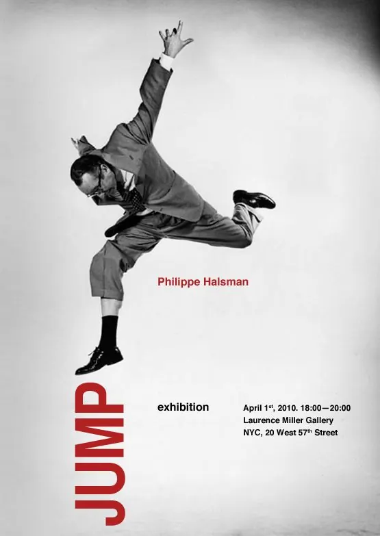Philippe Halman Jump Exhibition Poster