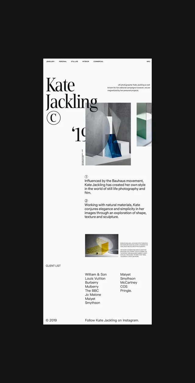 Kate Jacking Editorial Layout