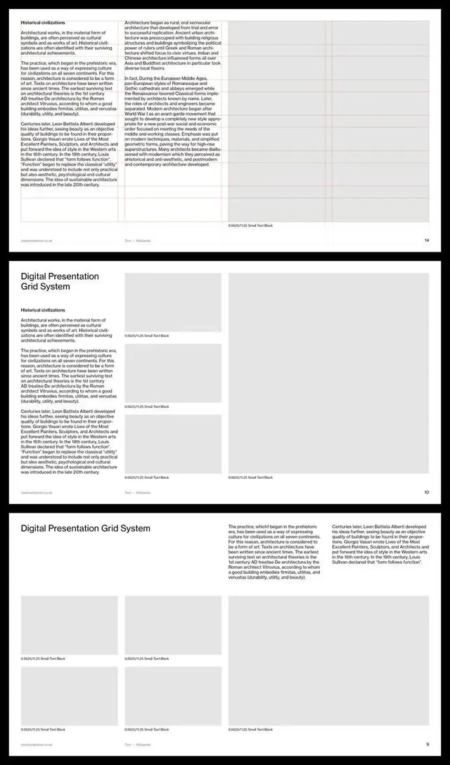 Minimal technical type specimen, minimal, technical, dark