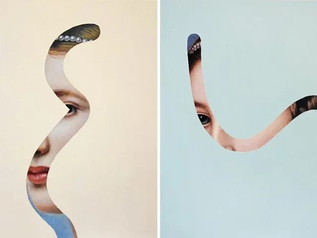 Minimal abstract editorial spread, minimal, abstract, light