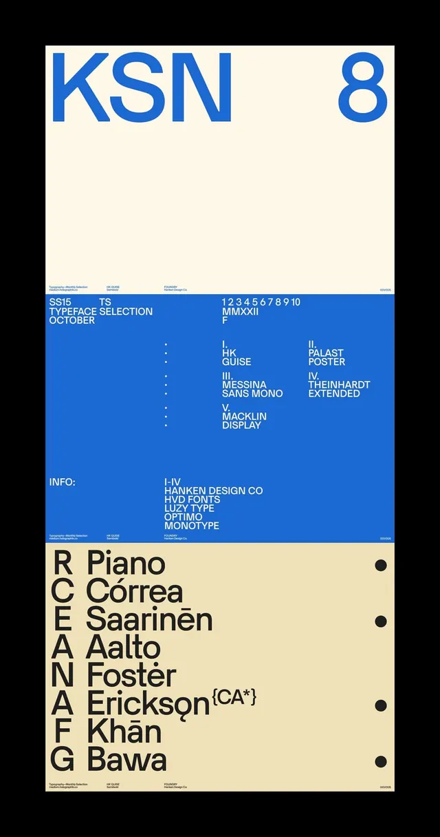 Minimal type specimen, minimal, light