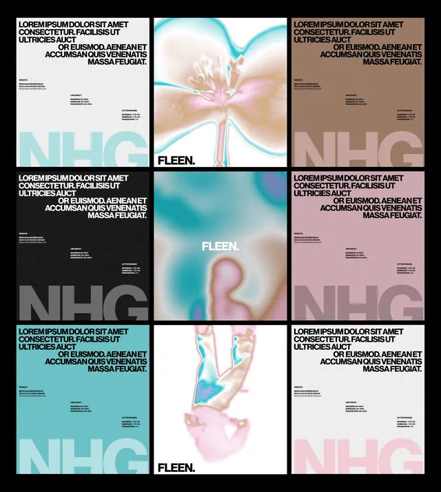 Typographic Poster Studies, abstract, minimal, monochrome