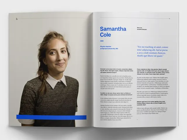 Editorial minimal type specimen, editorial, minimal, dark