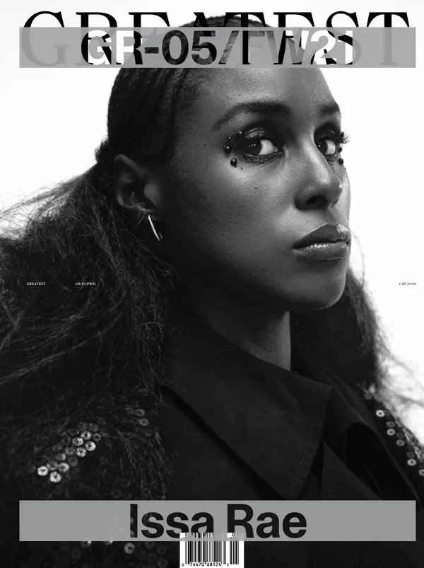 Issa Rae Portrait Branding, monochrome, editorial, monochrome