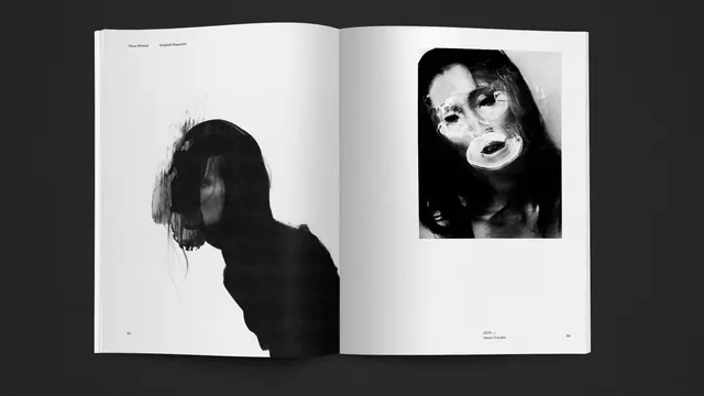 Neue Weimar—stark monochrome editorial composition, monochrome, editorial, monochrome