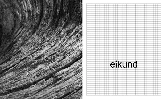 Wood Grain and Eikund Grid, minimal, monochrome, dark