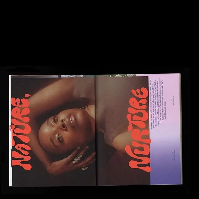 Editorial gradient-heavy editorial spread, editorial, gradient-heavy, gradient