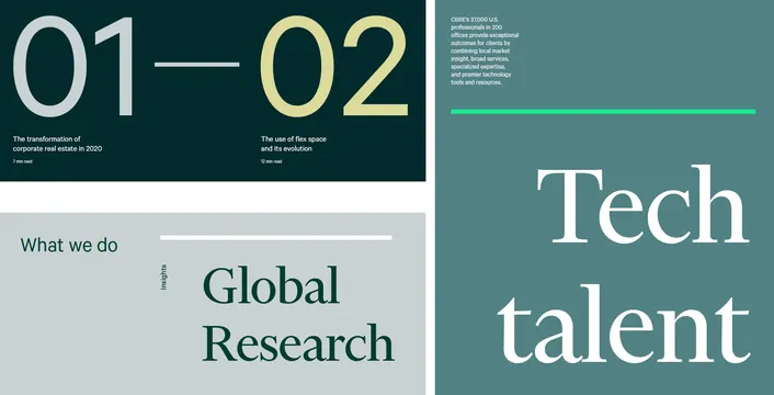 Minimal corporate-clean type specimen, minimal, corporate-clean, neon