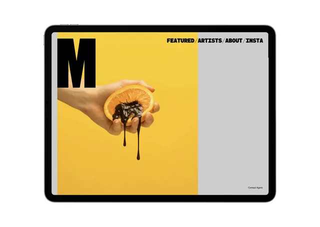 Editorial Layout with Hand Illustration