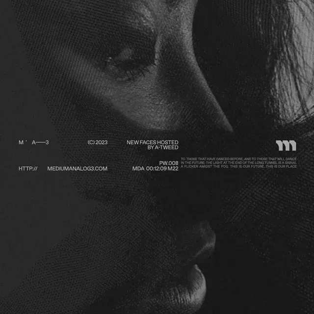 Monochrome Portrait Editorial Layout, monochrome, minimal, monochrome