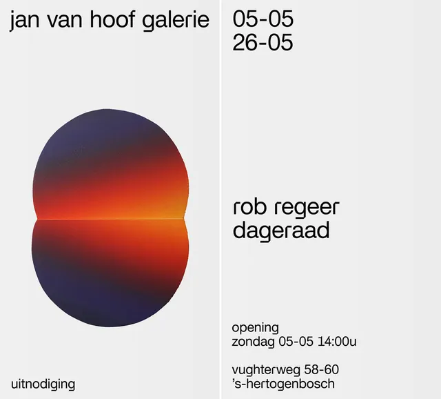 Jan van Hoof Galerie Exhibition Poster