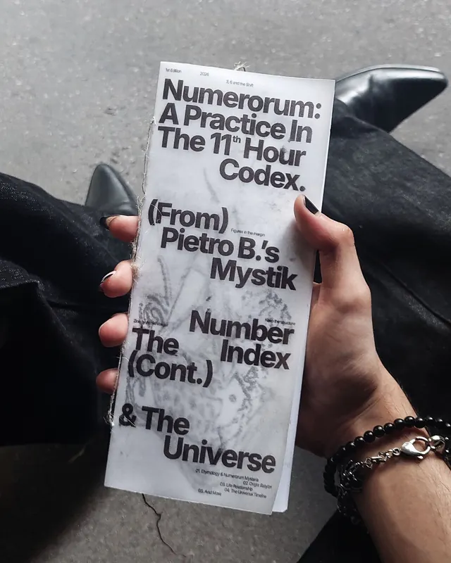 Numerorum Monochromatic Booklet, editorial, monochrome