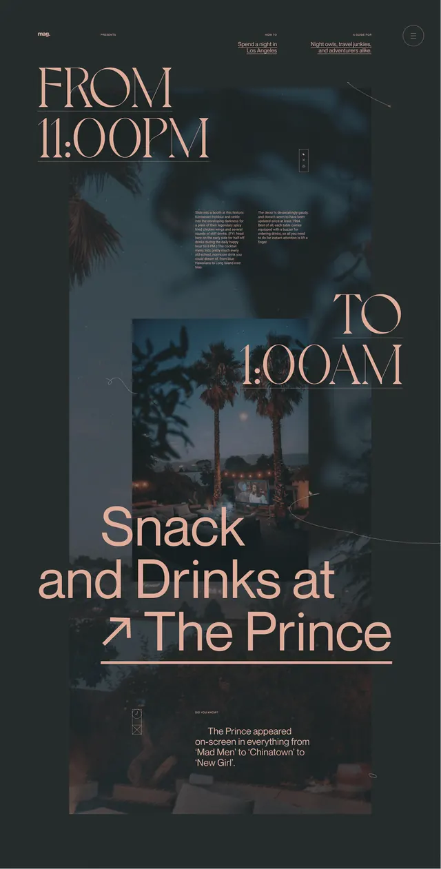 From Loopm Snack and Drinks at The Prince