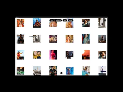 Alicia Keys music index grid, minimal, editorial, dark