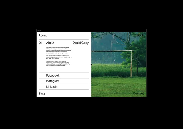 Minimal dark-mode type specimen, minimal, dark-mode, dark