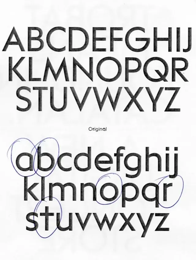 Minimal type specimen, minimal, dark