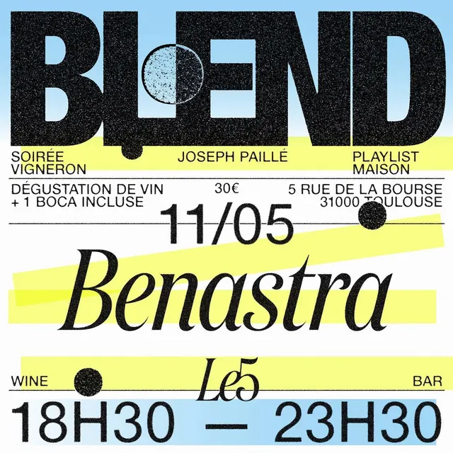 Blend Wine Tasting Event Poster